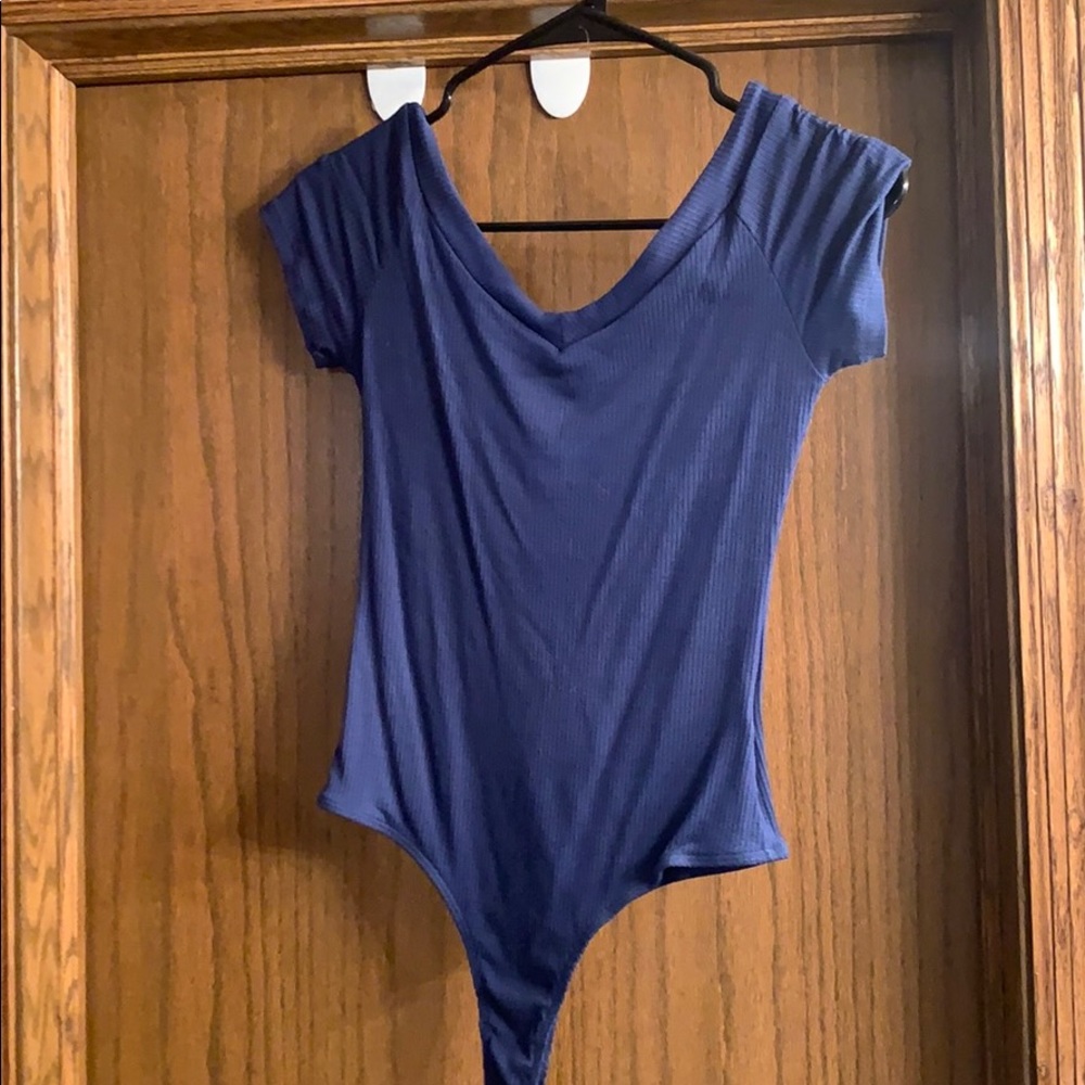 Lulus Blue bodysuit. Size M